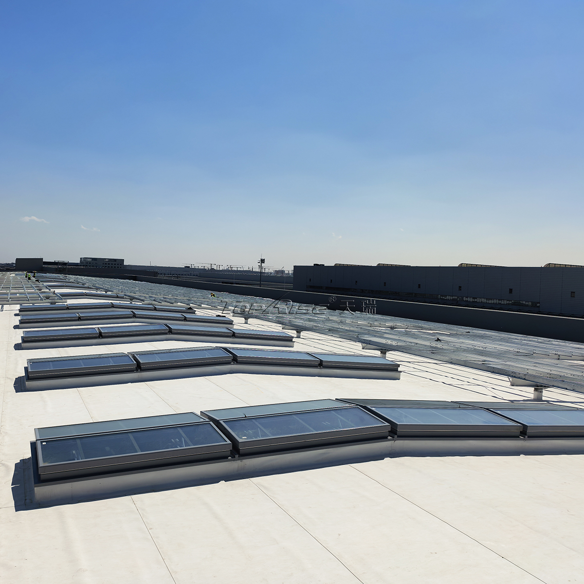 2M*3M Tempered Glass Smoke Exhaust Skylights for Commercial Buildings Airport