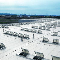 Continuous Arched Type Smoke Exhaust Roof Skylights For The Large Opening on The Factory Roof