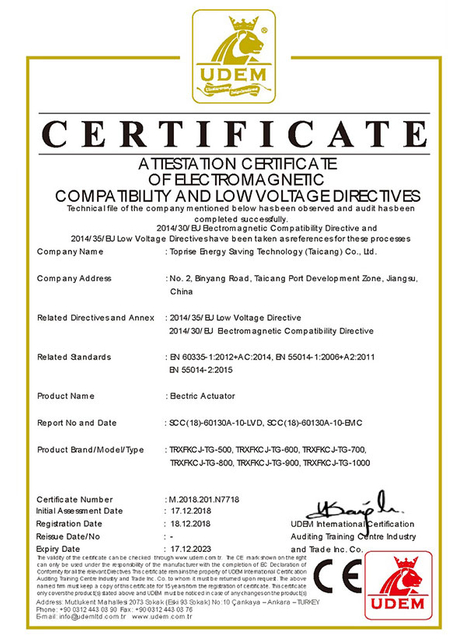 Certification of Toprise