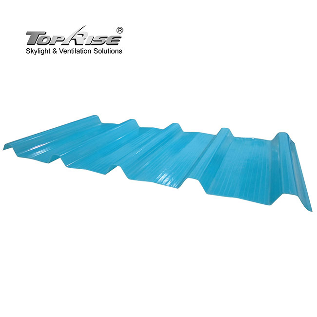 Transparent Corrugated Acrylic Fiberglass Sheet 301