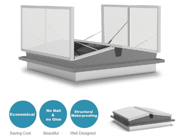 Automatic Smoke Vent Fan for Roof